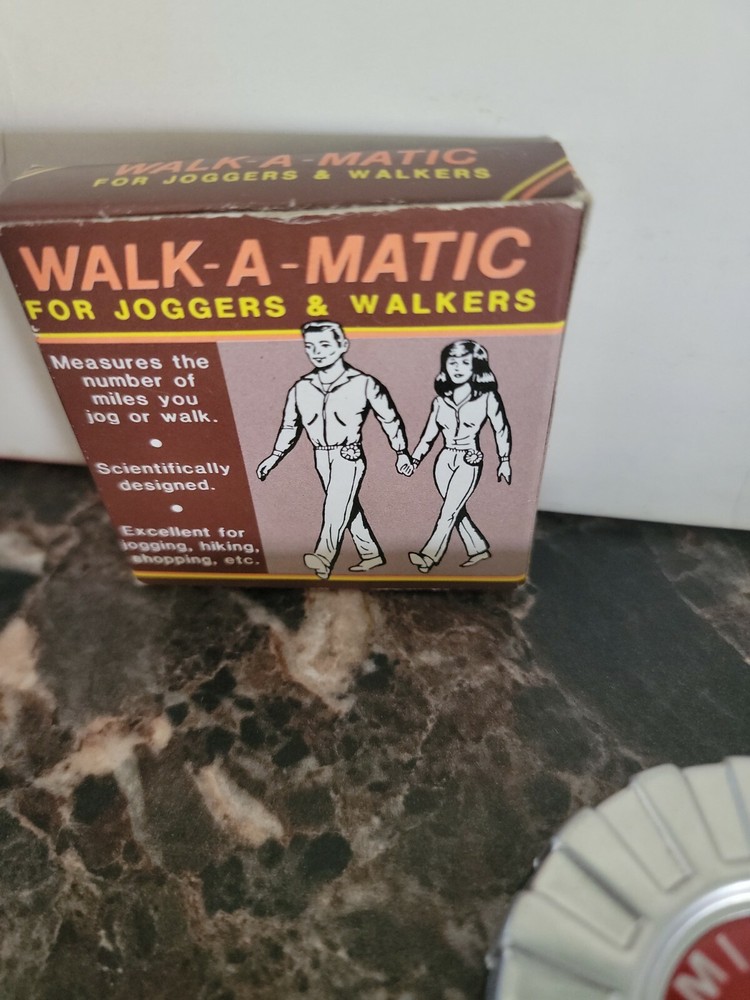 Vintage Miles Walk-A-Matic Step Counter Original Packaging 1985