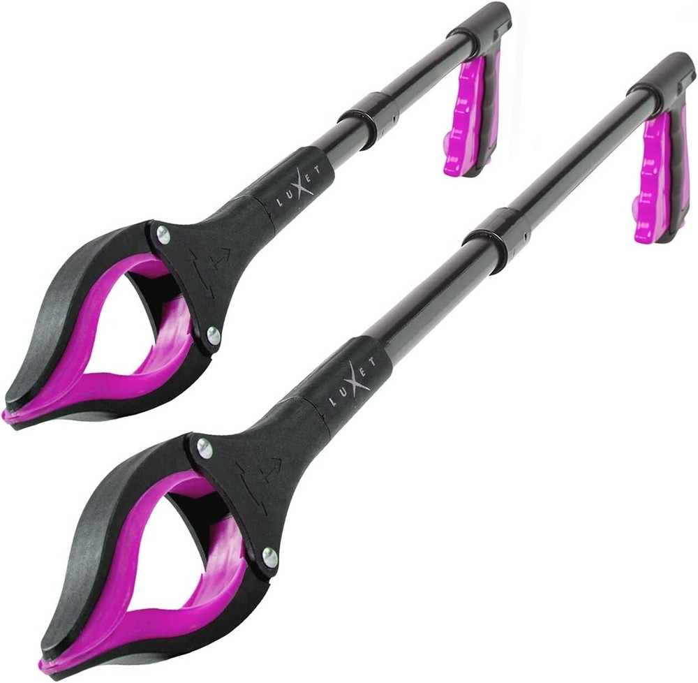 Safe Folding Grabber Tool - 2-Pack with Long Reach Magnetic Pickup for Elderly
