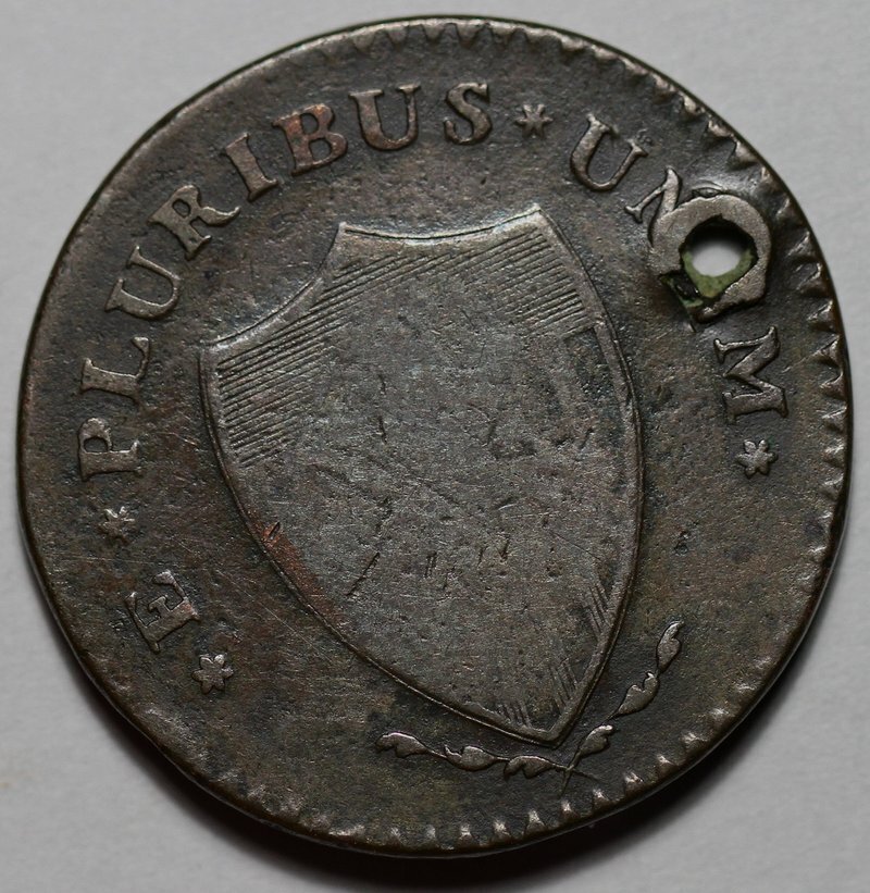 1787 New Jersey Colonial Copper - Holed