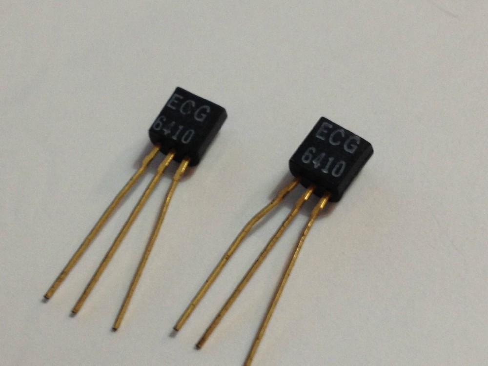 Two (2) ECG 6410 Unijunction Transistors, New Old Stock.