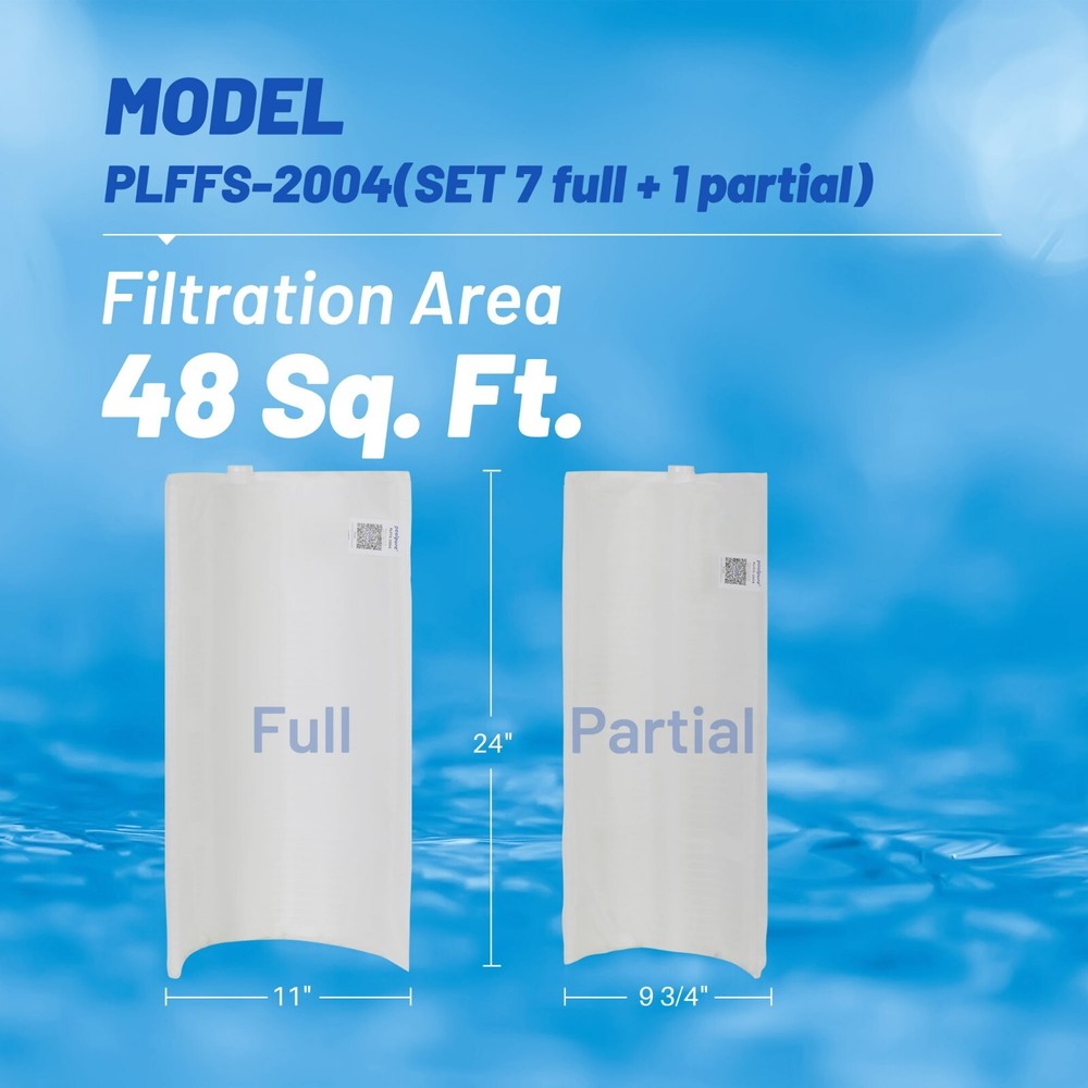 POOLPURE FS-2004 48 Sq.Ft DE Grid Pool Filter Set Replace Unicel FS-2004 PFS2448