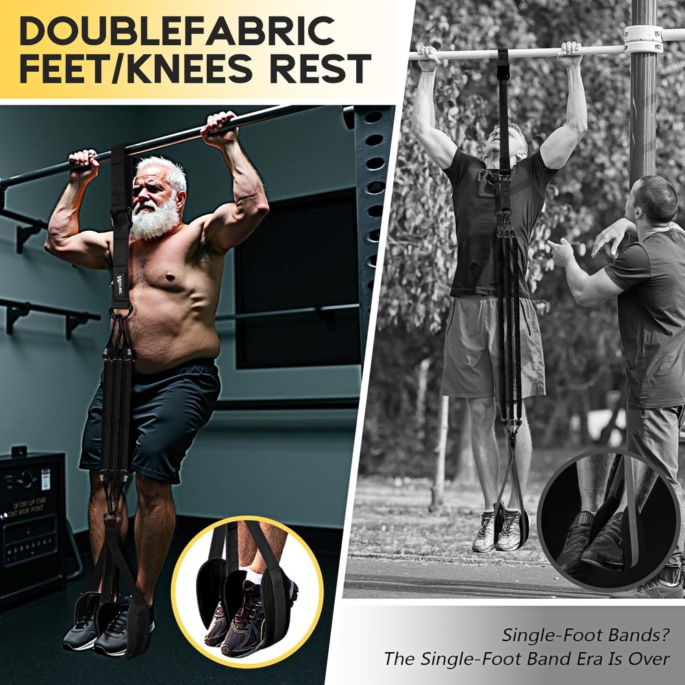 HOXWC Pull Up Assistance Bands 225lbs, Heavy Pull Up Bands, Resistance Bands ...