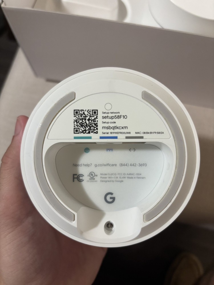 Google Wifi Mesh Wifi System - 3 Pack, with Charger and NO internet cable