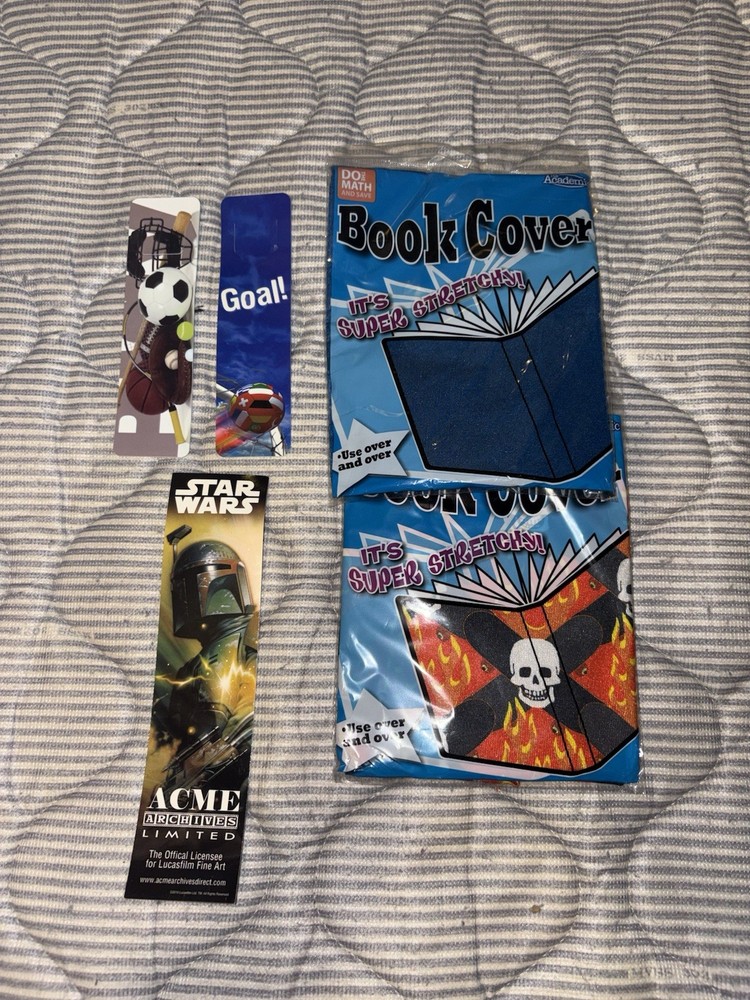 Book Covers And Book Marks Combo