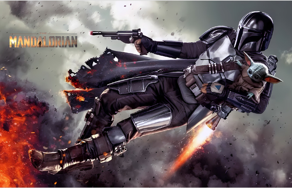 Stern Mandalorian Pinball Machine Custom TRANSLITE #2