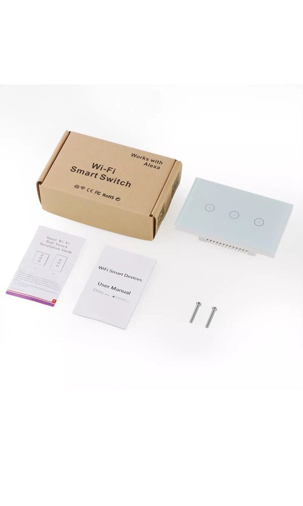 Smart WIFI Light Switch In Wall Works with Amazon Alexa Google Home Android IOS