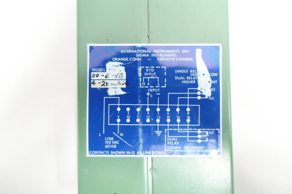 International Instruments 9263X-00-E-VB Panel Meter 0-8.5m
