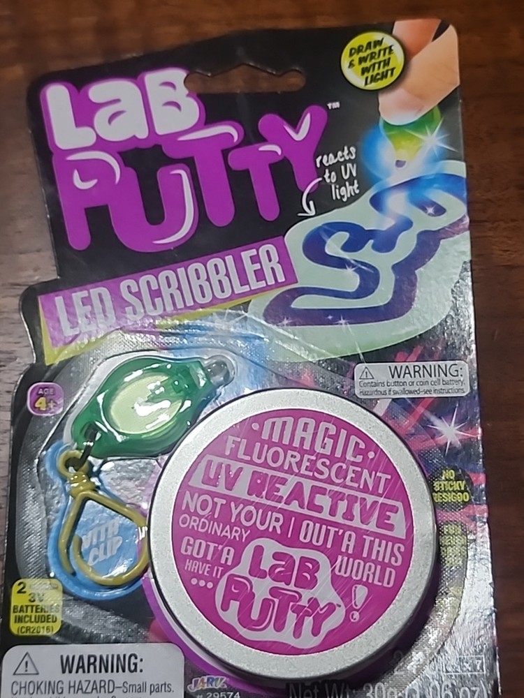 Lab Putty LED Scribbler UV Light Draw & Write with Light Magic Fluorescent