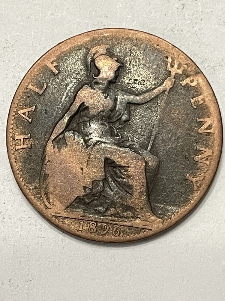 1896 Great Britain Half Penny