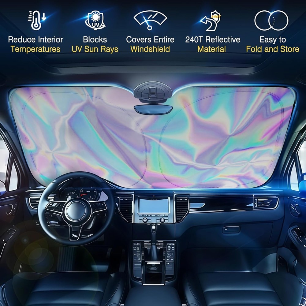 Foldable Car Front Rear Window Windshield Sun Shade Shield Cover Visor UV Block