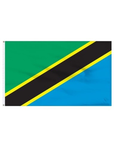 Tanzania 3' x 5' Indoor Polyester Flag