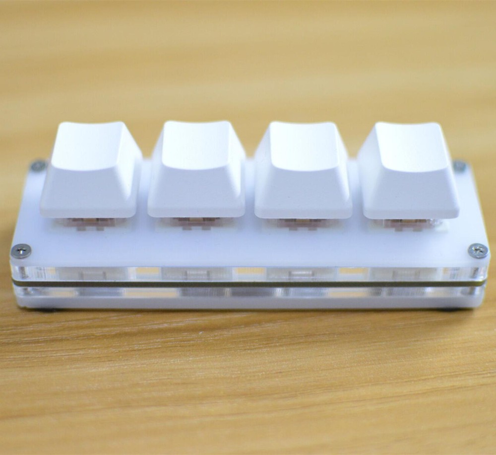 4Keys USB Mini Mechanical Keyboard DIY Custom Shortcut Macro Programmable Keypad