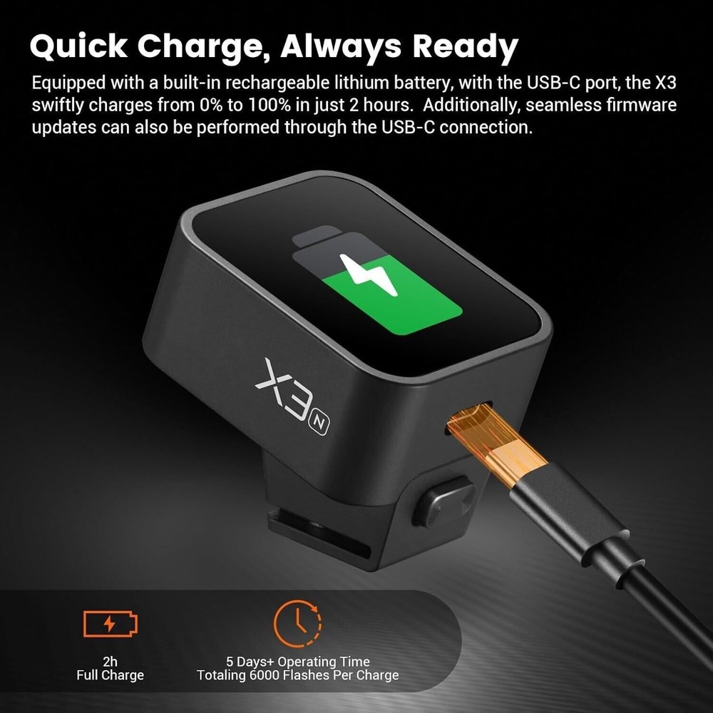 Godox X3S TTL Wireless Flash Trigger 2.4G Wireless Touchscreen Flash Transmitter