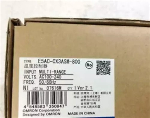 New Omron E5AC-CX3ASM-800 100-240VAC Temperature Controller
