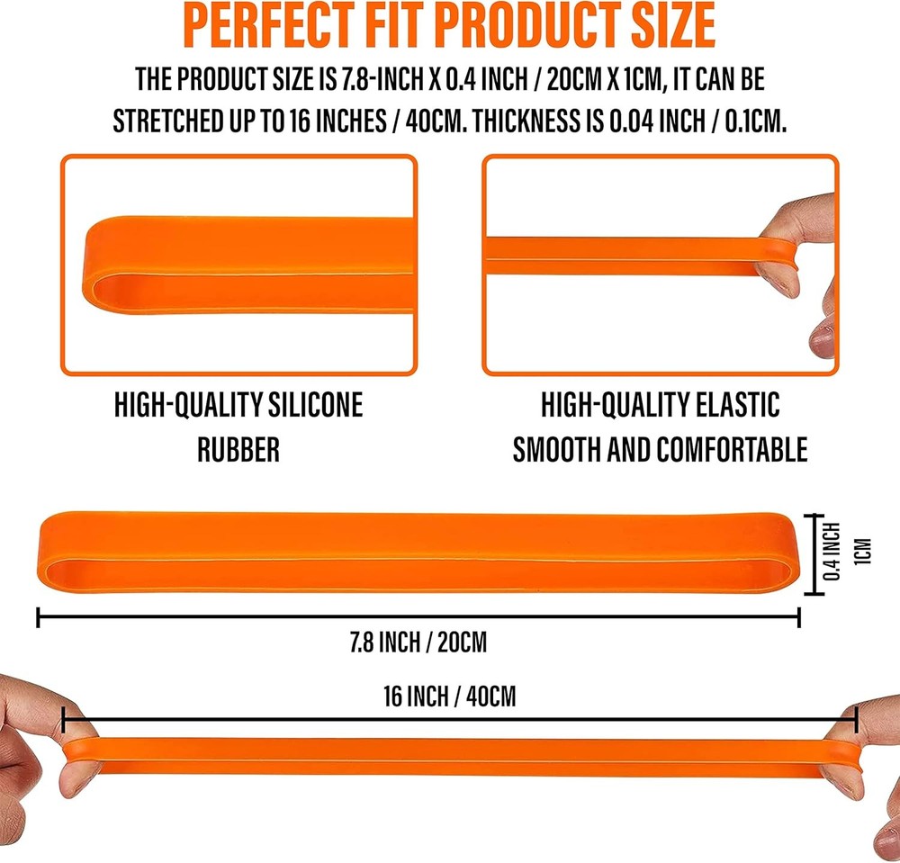 Large Rubber Bands Heavy Duty – Thick Wide Strong Extra Multicolor