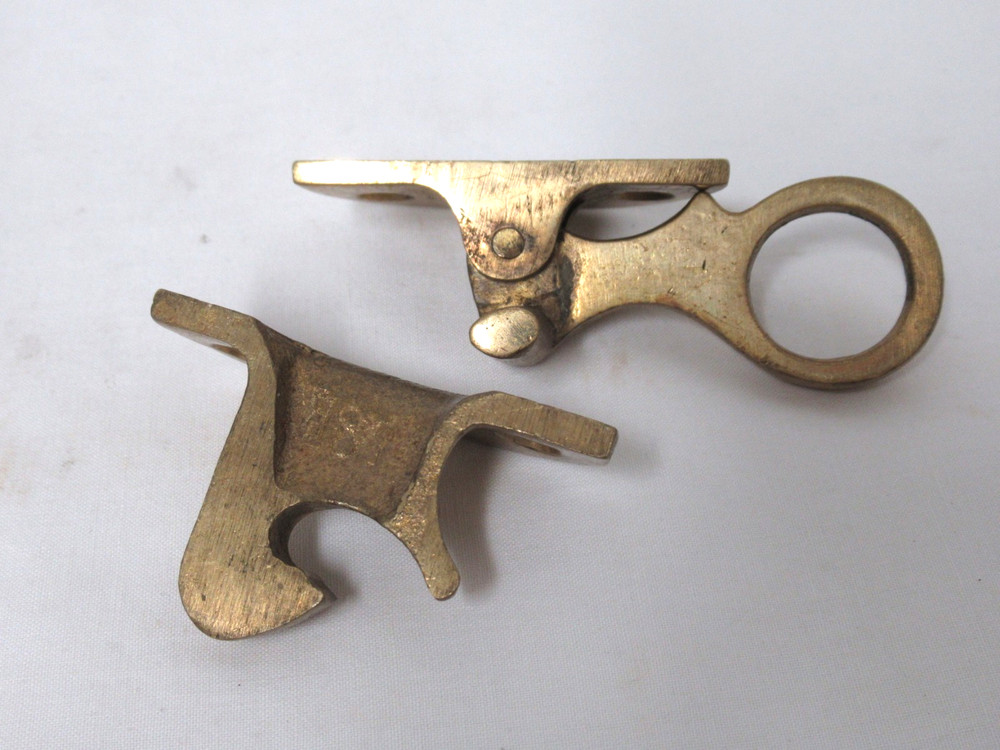 ANTIQUE 1901 BRASS LEFT HAND ICE BOX LATCH 3 AVAILABLE