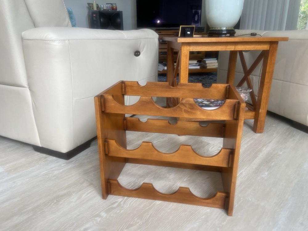 Wine Rack Mid Century Modern Vintage Nice