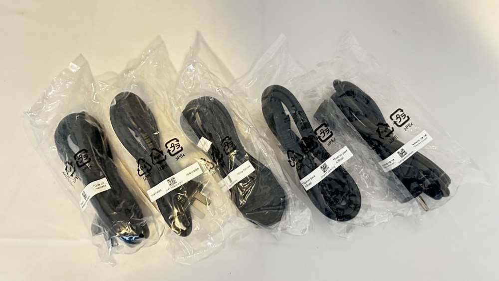 (5) New Sealed Edison Plug International Bundle