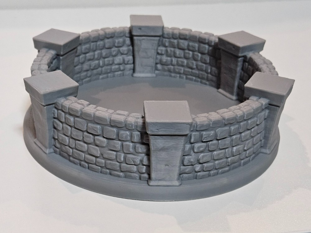 Fantasy3DTabletop - Dice Tray - stone wall dice tray - DnD/Pathfinder/RPG