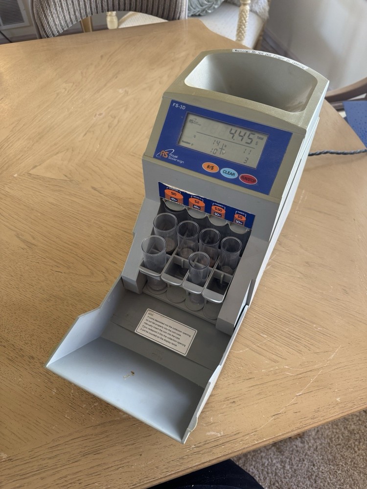 Royal Sovereign FS-3D Fast Sort Automatic Digital Coin Sorter 2003 Working Unit