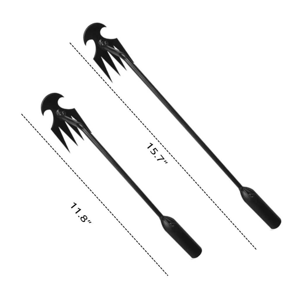Weed Puller Tool, Uprooting Weeding Tool,4 Teeth Weeding Artifact Uprooting W...