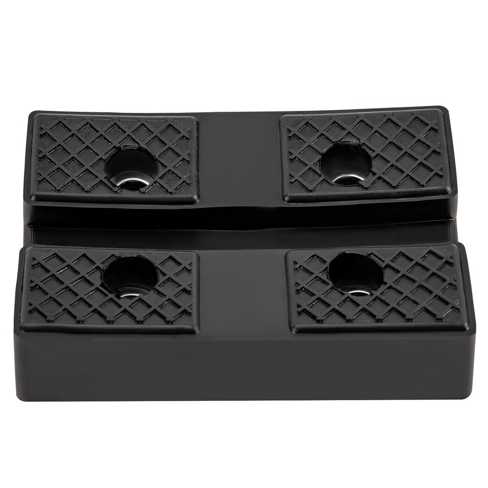 4Pcs 4-Hole Lift Pad Rubber Mat Rubber Rectangular Arm Lifter Rubber Pad Black