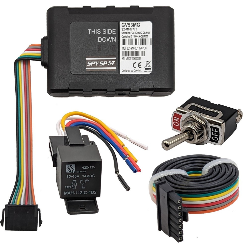 4G Hardwire Kill Switch GPS Vehicle Tracker Real Time Disable Ignition Starter