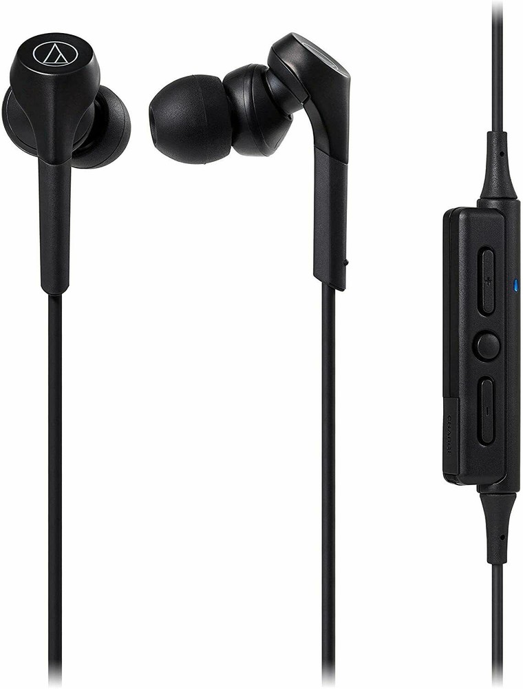 Audio-Technica ATH-CKS550XBTBK Solid Bass Bluetooth Wireless In-Ear Headphones