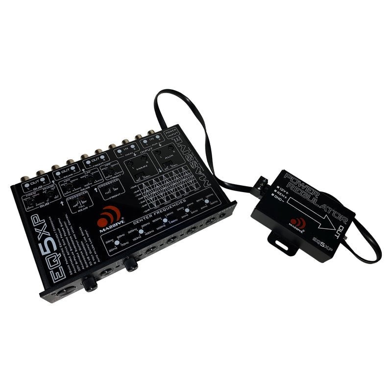 Massive Audio EQ5XP 5 Band Car Audio Parametric Equalizer Crossover