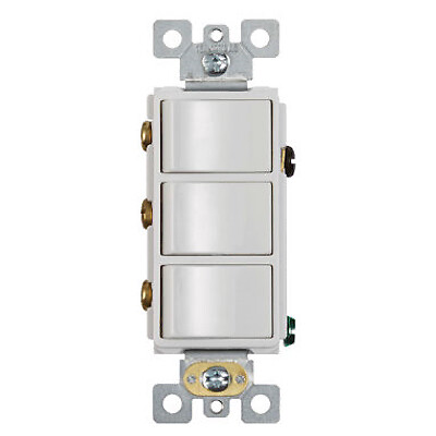 Broan-NuTone P3RW 3-Function Rocker Switch Wall Control for Bathroom Exhaust Fan