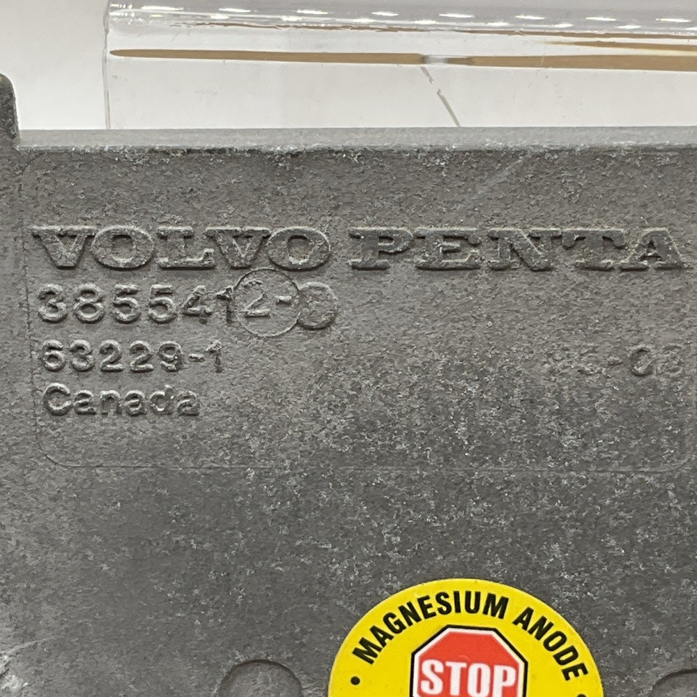 Volvo Penta OEM Magnesium Anode, 3855412