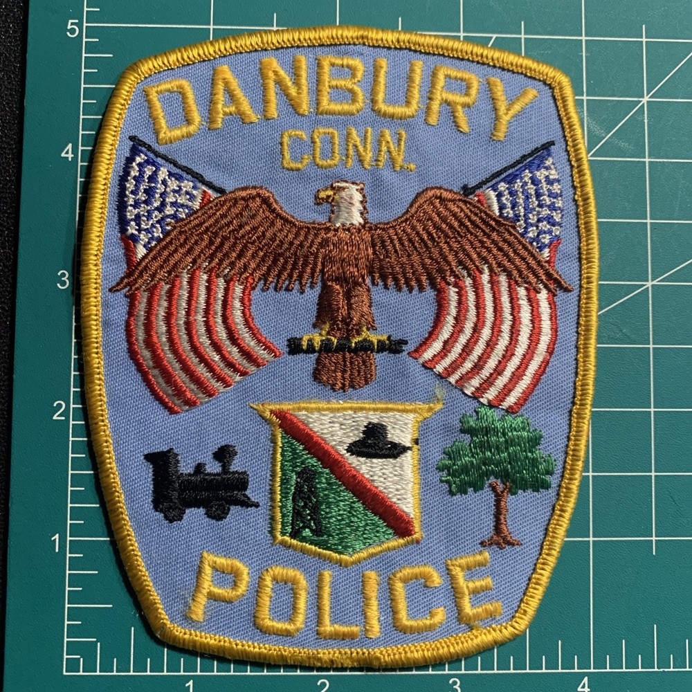 Obsolete Danbury CT Connecticut Police Patch 5D