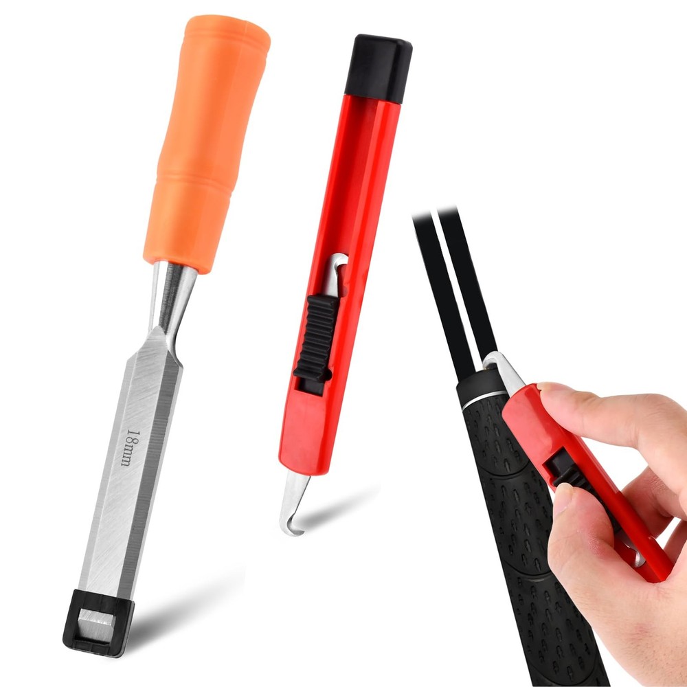 Golf Grip Tape Stripper Remover Tool with Golfs Hook Blade for Graphite and S...