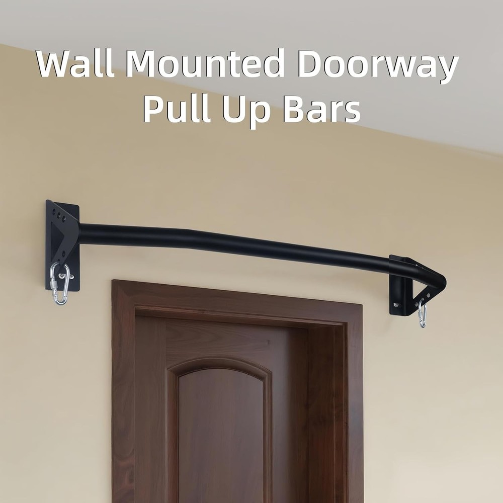 Wall Mounted Pull Up Bar Doorway, Heavy Duty Strength Training Pull-Up & Chin Up