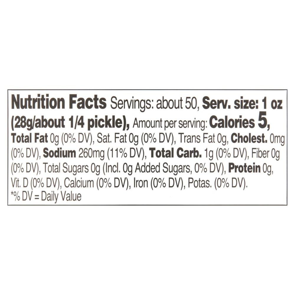 Kosher Whole Dill Pickles Fresh Pack, 80 fl oz
