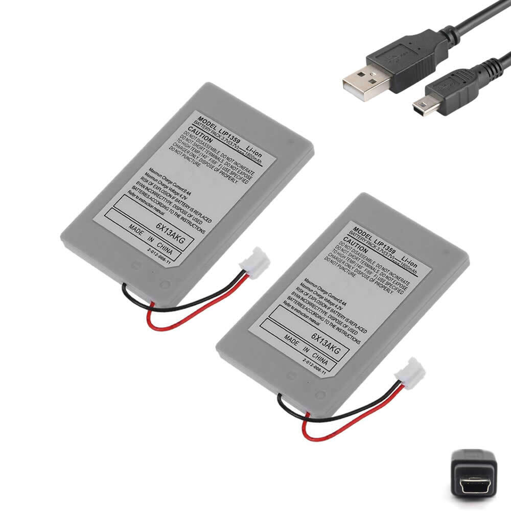 2PC FOR Sony PS3 Dualshock 3 Wireless Controller BATTERY  3.7V Sixaxis LIP1359