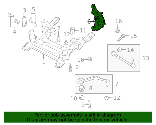 Genuine GM Passenger Side Steering Knuckle 92257920