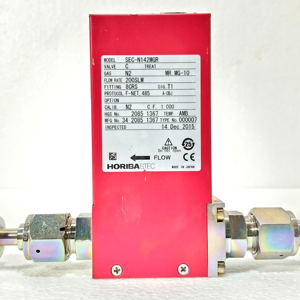 HORIBASTEC SEC-N142MGR MASS FLOW CONTROLLER FLOW RATE 200 SLM N100