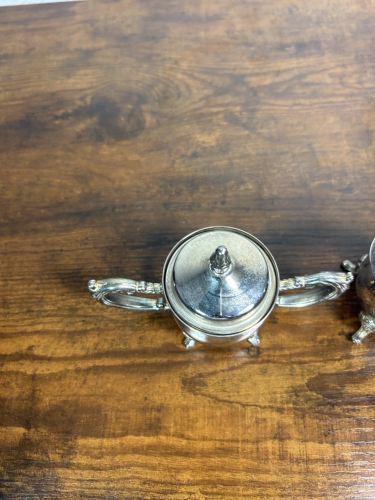 Vintage Silver Plated Sugar And Creamer Set