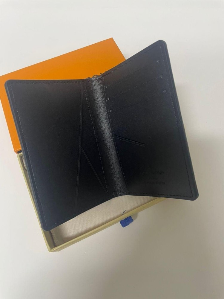 Louis Vuitton Pocket Organizer black Monogram Shadow