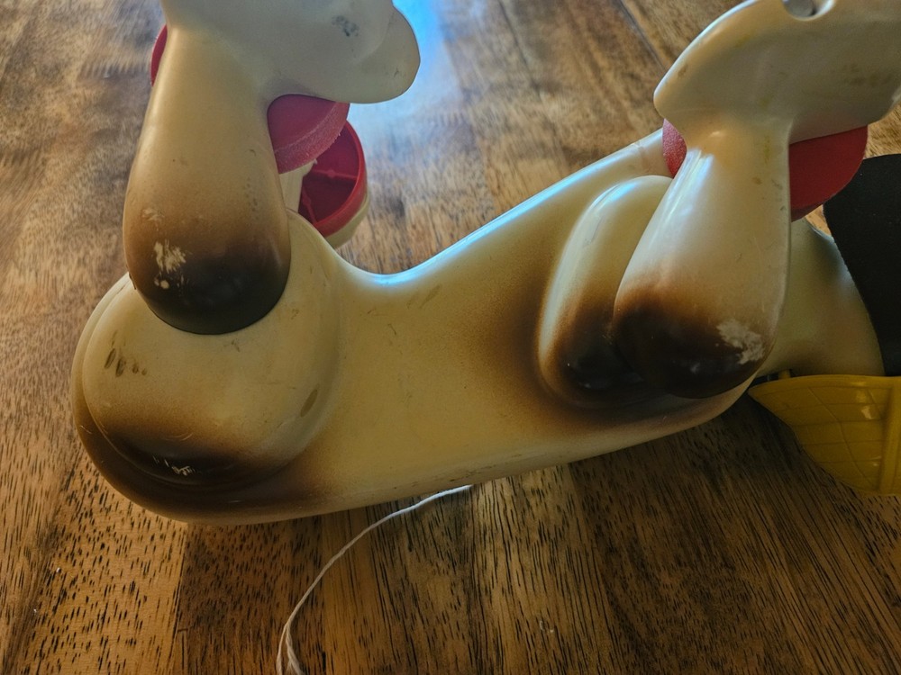 vintage 1070s hasbro dog pull toy