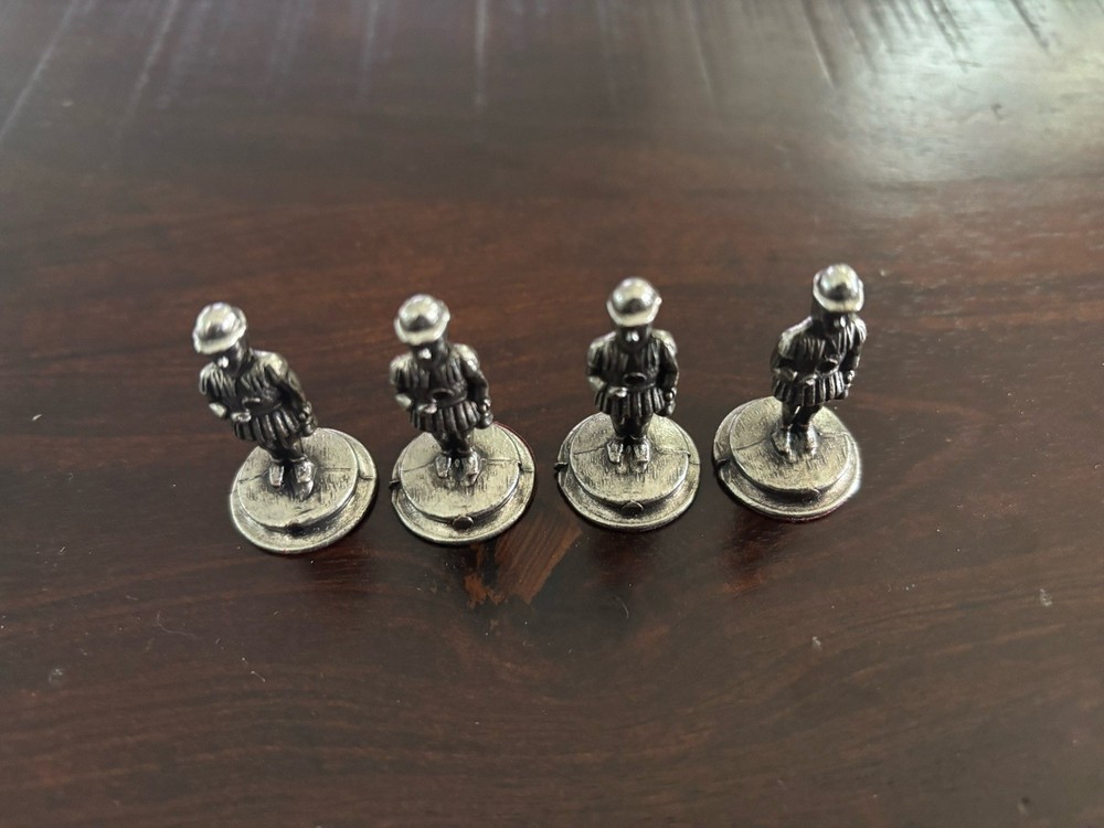 Vintage Italfama Camelot Metal Chess Pieces Missing Three