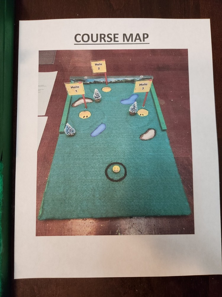 Cornhole Miniature Golf Putting Family Game