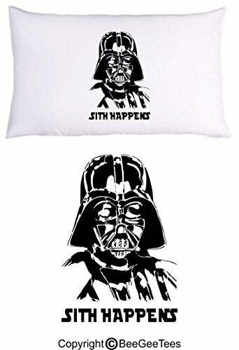 Stuff Happens Funny Space Inspired Galaxy Pillowcase (1 Queen Pillowcase)