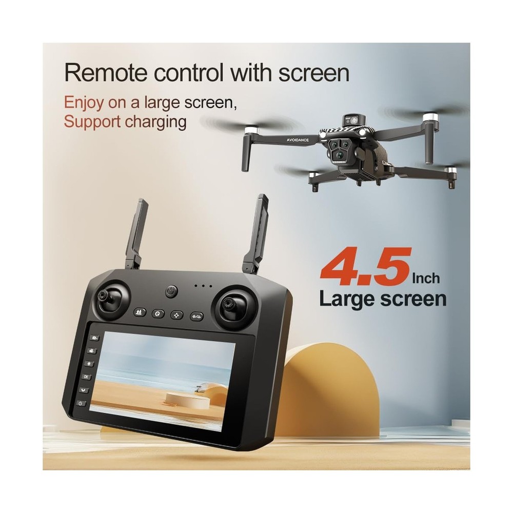 5G Dual Camera GPS Drone with 360° Laser Obstacle Avoidance,3,280ft RC Rang