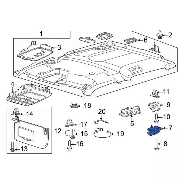 Genuine Ford Coat Hook FL3Z-9929024-AJ