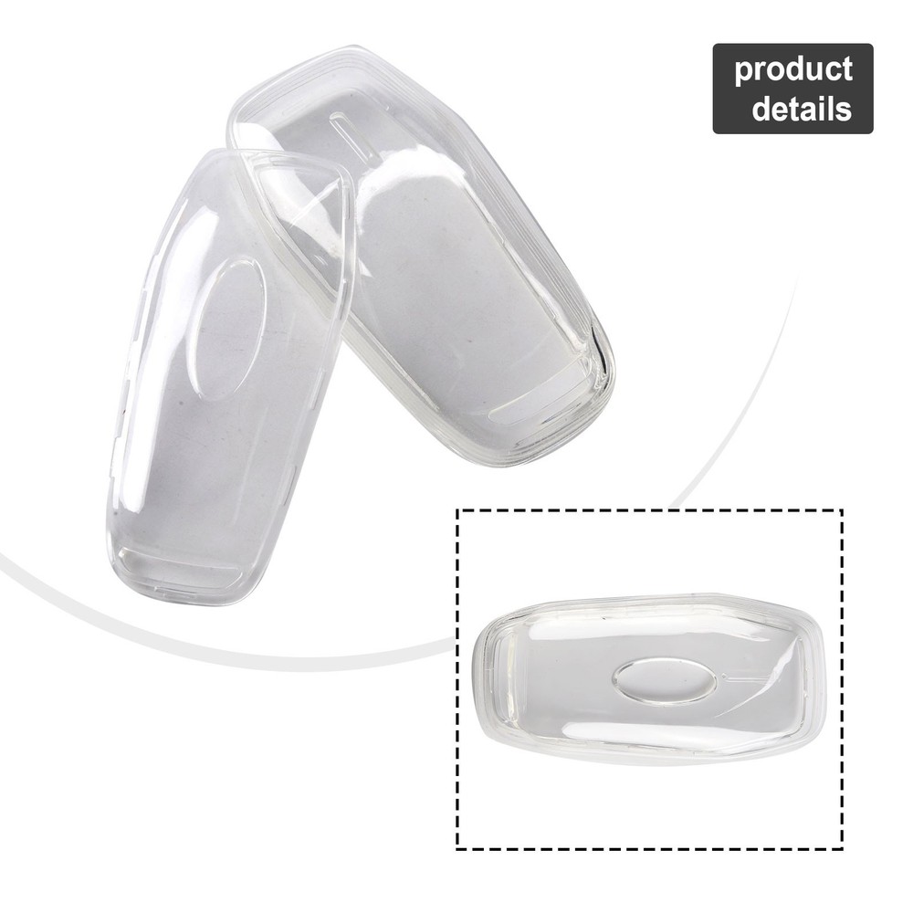 Clear Key Cover Case for Ford For Mustang For Edge Light Thin Anti scratch