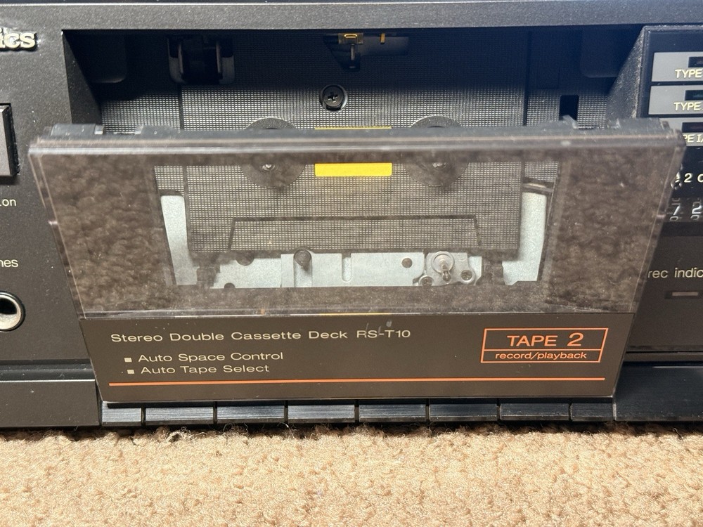 Technics RS-T10 Stereo Double Cassette Deck – Tested, Works, Issues READ