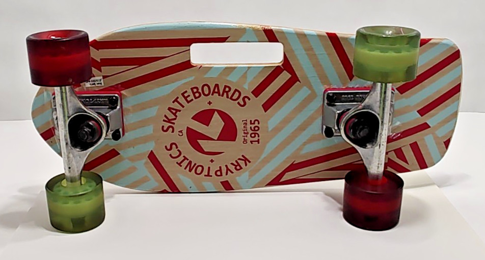 1999 KRYPTONICS 19" Stubby Cruiser Skateboard Board w/ Handle