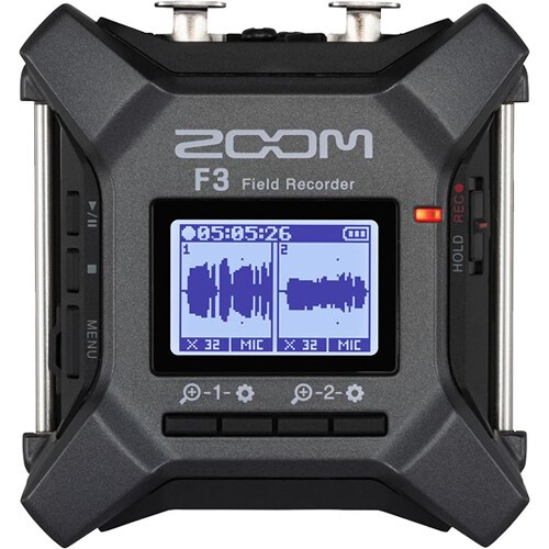 Zoom F3 2-Input / 2-Track Field Recorder Bundle